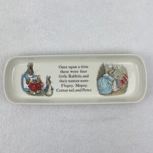 Wedgewood of Etruria & Barlaston Peter Rabbit Pencil Tray 9” Beatrix Potter